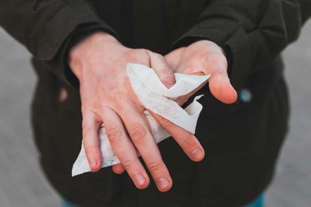 Logo on Hand Wipes