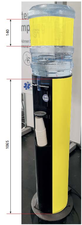 Logo on Water Dispensers