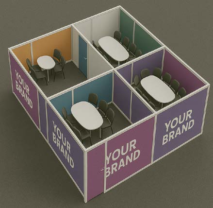 Meeting Boxes in the Exhibition Hall